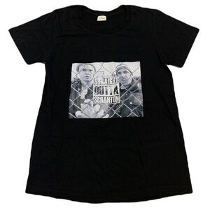 💜 The Office Straight Outta Scranton T-shirt, Black, Adult XS